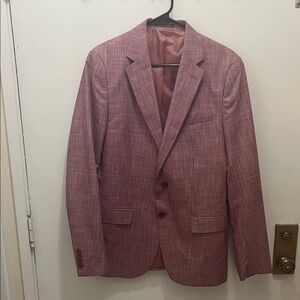 Bolongaro Men's 2 button Blazer in Rose Pink